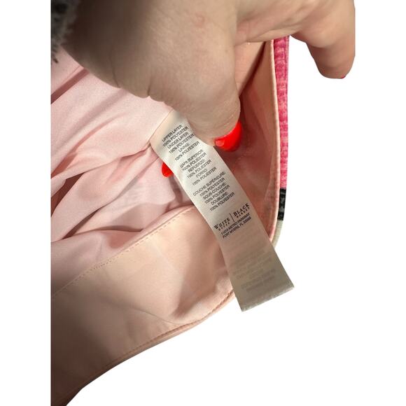 White House Black Market Watercolor Print Skirt Size 10 Abstract Colorblock Mini - Picture 5 of 7